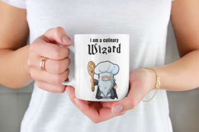 I am a culinary wizard - Coffee Mug. Coffee Tea Cup Funny Words Novelty Gift Present White Ceramic Mug for Christmas Thanksgiving - image2